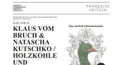 Desktop Screenshot of francoiseheitsch.de
