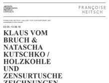 Tablet Screenshot of francoiseheitsch.de